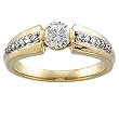 14K Yellow Gold Diamond Engagement Ring - 0.62 Ct.