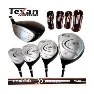 Texan Classics POWER Titanium Wood Set 1-3-5-7 w/Headcovers
