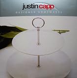 Justin Capp White Porcelain 2 Tier Cake Stand