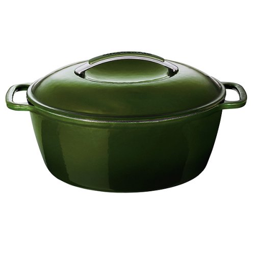 KitchenAid 8-qt. Oval Dutch Oven with Lid - Pesto