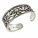 Sterling Silver Sunflower Toe Ring