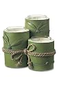 BAMBOO CANDLE HOLDERS