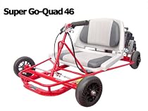 Go-Ped Super Go Quad 46 Gas Powered Mini-Kart (Red)