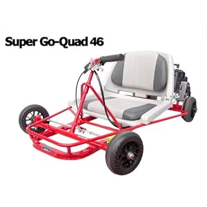Go-Ped Super Go Quad 46 Gas Powered Mini-Kart (Red) by