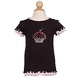 3 Pearls Kids Black Birthday Cupcake Knit Top Infant Girls 6M-24M