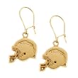 14K Yellow San Diego Chargers NFL Logo Dangle Earrings