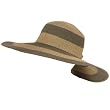 UPF 50+ Sun Beach Braid Hat Floppy 5" Brim Gray 2 TONE