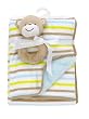 Carter's Baby Blanket with Rattle - Monkey
