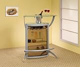 Bar Table in Silver Finish by Coaster Furniture