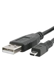 Power Supply :) USB Pentax I-USB17, I-USB33, I-USB7 - Cable Cord Lead Wire for Pentax Optio (6 Feet Black)