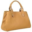 Fontanelli Soft Calf Leather Satchel Bag Camel
