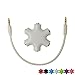 SEGMOI® Snowflakes Shape 6-Way 3.5mm Stereo Audio Headset Hub Splitter Up to 5 Headphones for iPhone 4 4S 5 5S 6 6Plus iPad iPod Touch Mp3 Mp4 Samsung HTC BlackBerry LG Huawei Xiaomi (Red)
