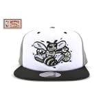 Charlotte Hornets Black / Grey Snapback Adjustable Plastic Snap Strap Back Hat