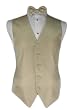 Tuxedo Vest - Venetian Collection Light Champagne with Coordinating Bowtie