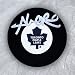 Alex Rios Autographed Puck - Toronto Blue Jays