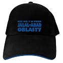 CAPS BLACK EMBROIDERY " KISS ME , I AM FROM JALAL-ABAD OBLASTY " KYRGYZSTAN