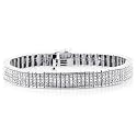Sterling Silver 1.0 carat Diamond Bracelet- Size 7"