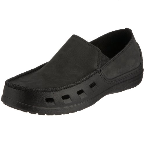 crocs Men's Tideline Leather Slip-On