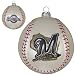 Milwaukee Brewers Glass Baseball Ornament