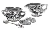 Arthur Court Grape 3-Piece Sugar/Creamer Set