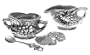Arthur Court Grape 3-Piece Sugar/Creamer Set