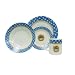 Block Basics Avignon 16-Piece Dinnerware Set, Service for 4
