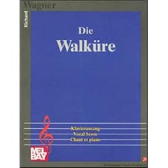 Die Walk�re. Noten / Klavierauszug. Gesangstimmen und Klaviernotation