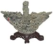 Fu dog incense burner - carved stone
