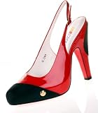 NASCAR Mable Womens Dress Shoes Heels Pumps Red/Black