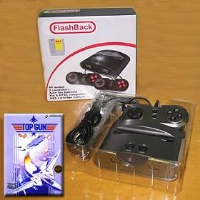 FlashBack NES (Nintendo) Top Loading Gameing System w/ Top Gun Game