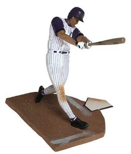 MLB Series 6 Figure: Luis Gonzalez with Purple & White Pin Striped Jersey