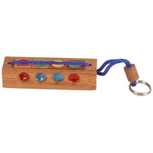 Crazy Four Keychain Teaser Wooden