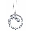 0.50Ct Diamond Whirlwind Journey Pendant Necklace