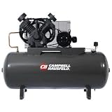 Campbell Hausfeld CE8000 10 HP Two-Stage 120 Gallon Oil-Lube 3 Phase Stationary Horizontal Air Compressor