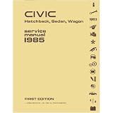 1985 HONDA CIVIC HATCHBACK SEDAN WAGON Service Manual by Honda