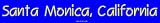Santa Monica, California Bumper Sticker