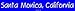 Santa Monica, California Large Bumper Sticker