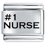 #1 Nurse Italian Charms Bracelet Link