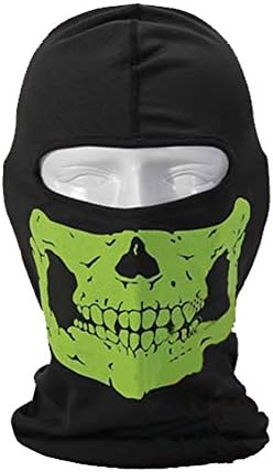 FanRun Multi-Function Balaclava Full Face Mask Sun UV Protection Ski Mask,Motorcycle Mask,Windproof Skull Mask,Fluorescent green