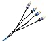 Monster MPC I204 4C-3M Low Noise 4-Channel Car Stereo RCA Cables (3 meters)