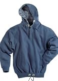 Big Mens Trailblazer Hooded Pullover Sweatshirt with Zipper Placket by TR Gold (Big & Tall and Regu