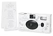 Disposable Wedding Cameras - White with Silver Wedding Design Accents