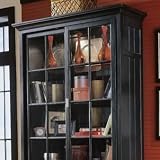 American Drew Camden Black Bookcase / China Cabinet - 919-588