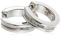 Fred Bennett Mens E015 DMND 3 Stone Set Huggie Earrings