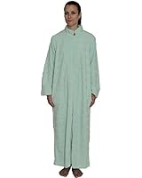 NDK New York Women's Zipper Front Chenille Bathrobe 100% cotton Length 52 inches