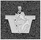 Washington Huskies W with Huskie Pendant - Sterling Silver Jewelry