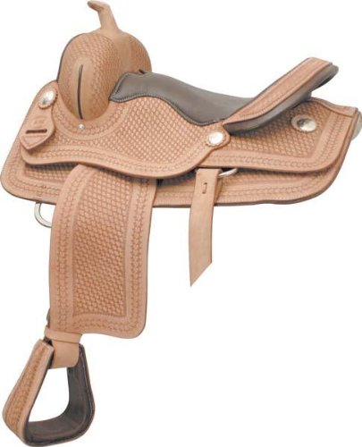 Atec Full Basket Pleasure Saddle Package - Natural Gold - 16