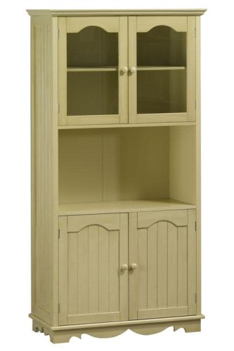 French Country Cupboard 4 Door Antique Cream