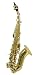 Signature Music Brass Curved Bell Soprano Saxophone Brand New 2731L