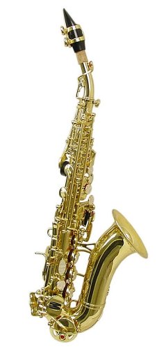 MusicalInstruments: Signature Music Brass Curved Bell Soprano Saxophone Brand New 2731L
